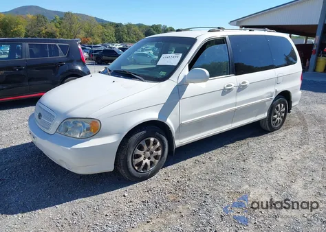 2005 Kia Sedona Ex/Lx из США, поврежденный, VIN KNDUP132256674980